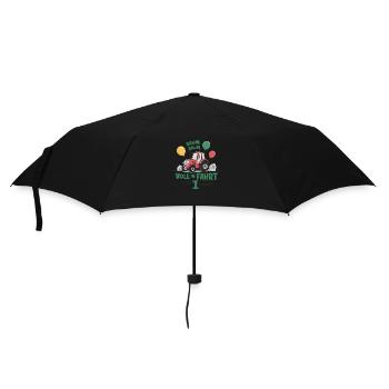 Cooler Traktor 1. Geburtstag: Bestseller Geschenk! - Regenschirm (klein) - Schwarz - Vorne