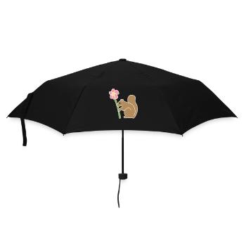 Squirrel, Animals, Animal, Symbol, Flower - Umbrella (small) - black - Front