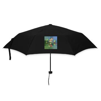 Colorful bird - Umbrella (small) - black - Front
