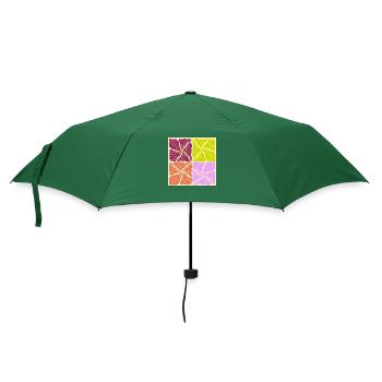 Motif de fleurs - Parapluie standard - vert bouteille - Devant