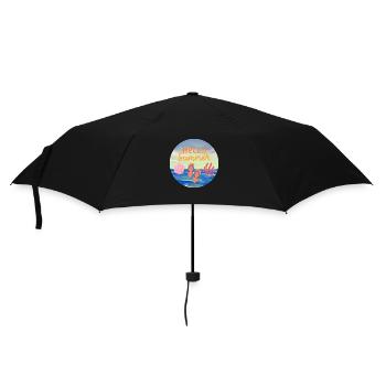 Bonjour l’été - Parapluie standard - noir - Devant