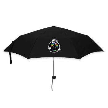 Sekt Gläser Prost zum Wohl : Sticky Queer Pride - Regenschirm (klein) - Schwarz - Vorne