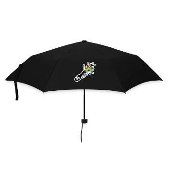 Schampus-Flasche Sekt-Flasche : Sticky Queer Pride - Regenschirm (klein) - Schwarz - Vorne