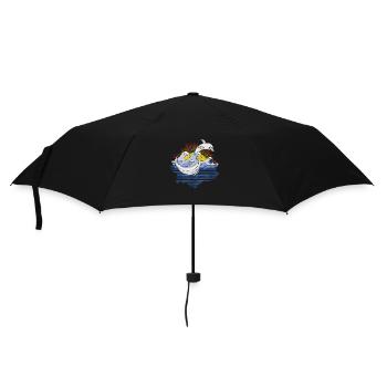 Delphine - Regenschirm (klein) - Schwarz - Vorne
