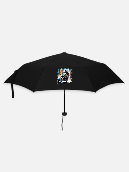 Motorcycle Racer - Umbrella (small) - black