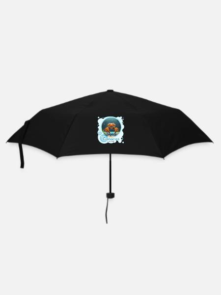 Krebs - Regenschirm (klein) - Schwarz