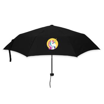 Licorne arc-en-ciel Licorne Cheval arc-en-ciel LGBTQ - Parapluie standard - noir - Devant