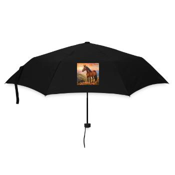 Art du cheval - Parapluie standard - noir - Devant