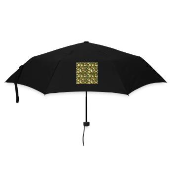 Motif de fleurs - Parapluie standard - noir - Devant