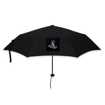 DJ Chat Scratch - Regenschirm (klein) - Schwarz - Vorne