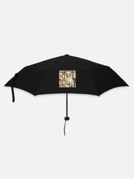Japan Ukijo e Style Desk Labrador - Umbrella (small) - black