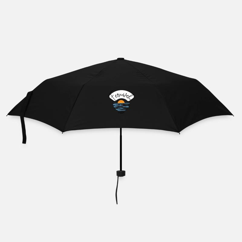 Expérience Wanderlust - Avion - Voyage - Plage - Parapluie standard - noir