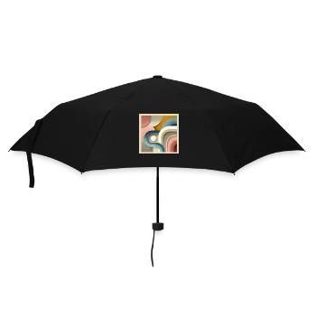 Pastel Symphony - Abstract Painting - Umbrella (small) - black - Front