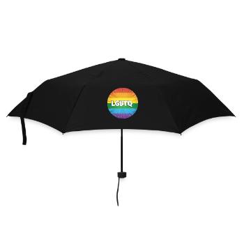 LGBTQ - Parapluie standard - noir - Devant