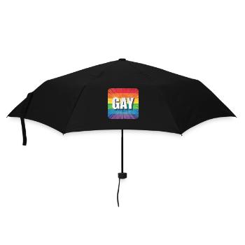 LGBTQ GAY - Parapluie standard - noir - Devant