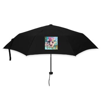 Amigo Löwe - Regenschirm (klein) - Schwarz - Vorne