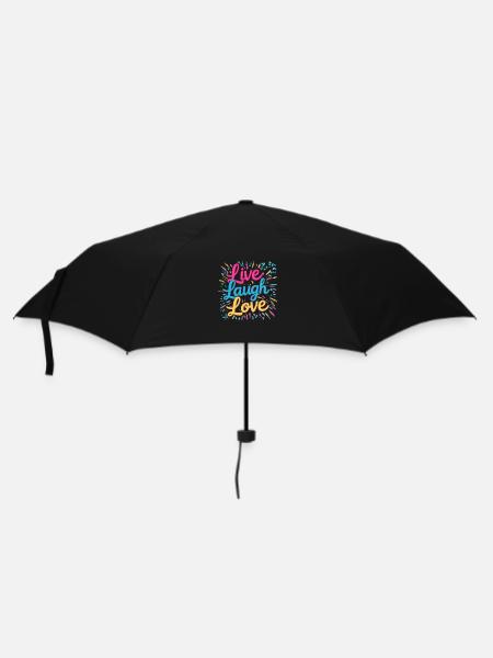 Live Laugh Love - Umbrella (small) - black