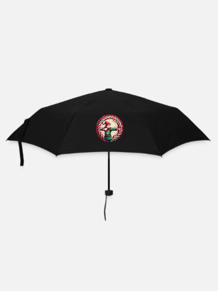 Weihnachtself Bogenschießen - Regenschirm (klein) - Schwarz