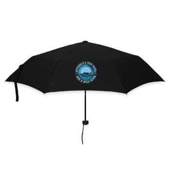 Happiness Is A Tight Paddle Rafting White Water - Umbrella (small) - black - Front