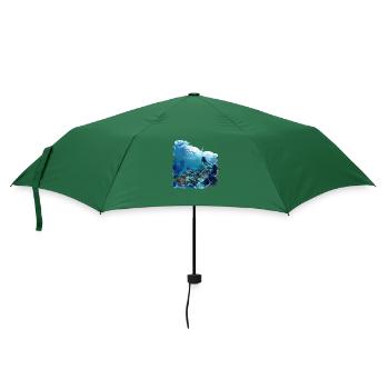 Faszination Tauchen mit Flasche - Regenschirm (klein) - Flaschengrün - Vorne