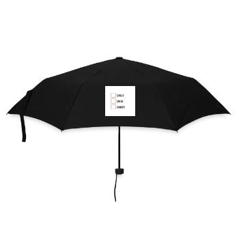Single - Regenschirm (klein) - Schwarz - Vorne