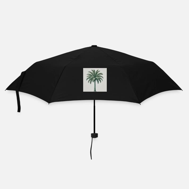 Simple Palm - Regenschirm (klein) - Schwarz