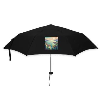 Happy Lake - Umbrella (small) - black - Front