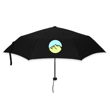 mountains mountains - Umbrella (small) - black - Front