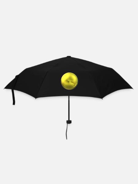 boule jaune - Parapluie standard - noir