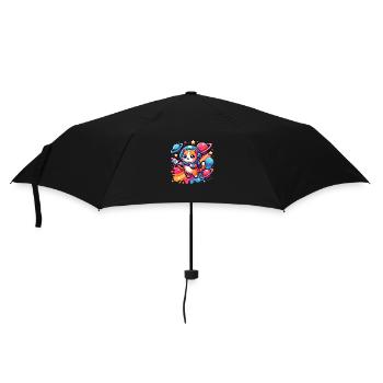 Space cat - Umbrella (small) - black - Front