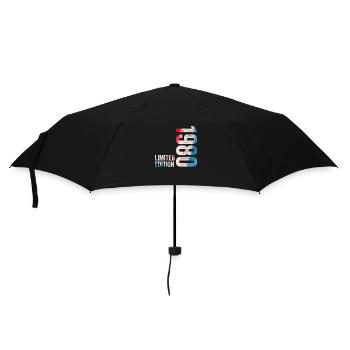 1980 1980 Cadeau d’anniversaire en édition limitée - Parapluie standard - noir - Devant
