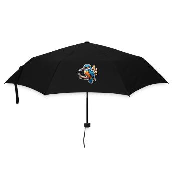 kleiner Eisvogel - Regenschirm (klein) - Schwarz - Vorne