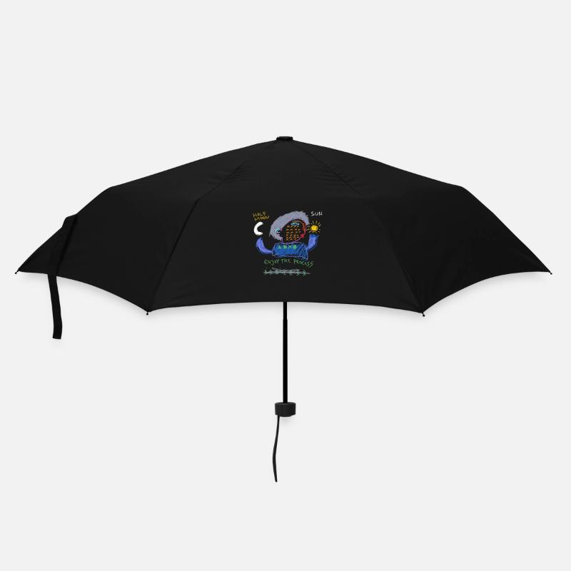 Enjoy the process - Umbrella (small) - black