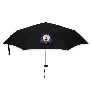 Sorcière au clair de lune magique - Parapluie standard - noir - Devant