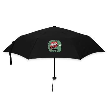 Van humoristique fond vert - Parapluie standard - noir - Devant