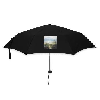 Ich brauche Abenteuer - Regenschirm (klein) - Schwarz - Vorne