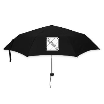 Geschenk für Amberly - Regenschirm (klein) - Schwarz - Vorne