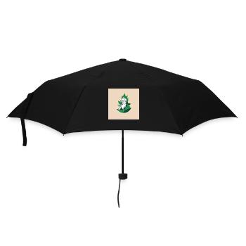 Opa Raucher - Regenschirm (klein) - Schwarz - Vorne