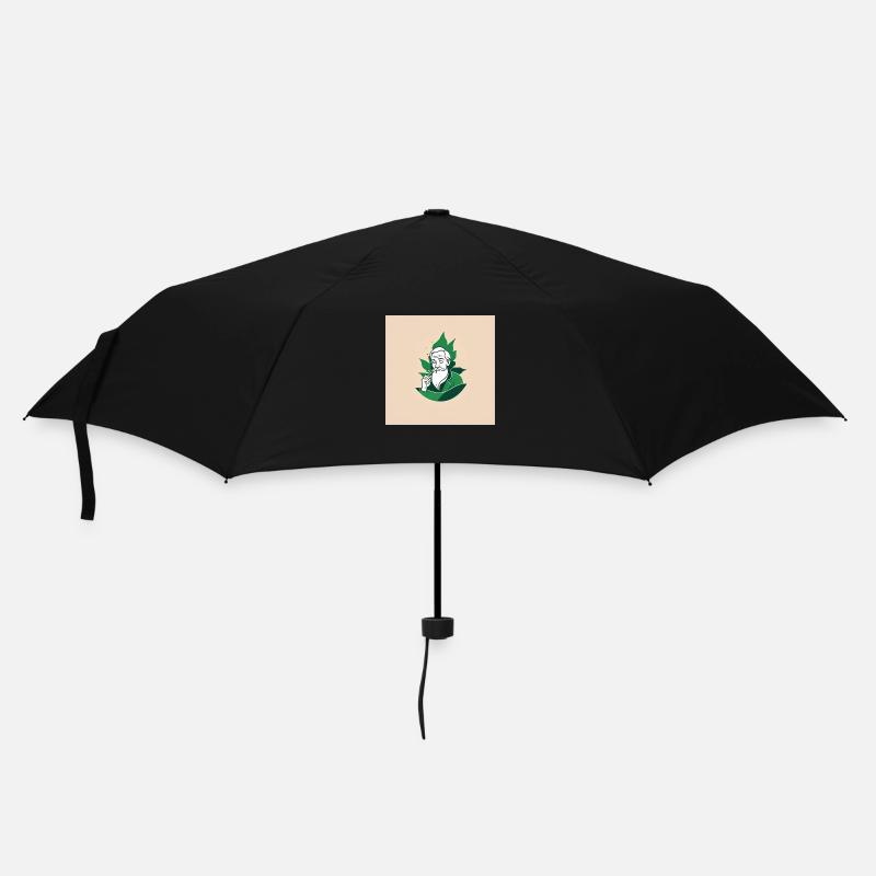 Opa Raucher - Regenschirm (klein) - Schwarz