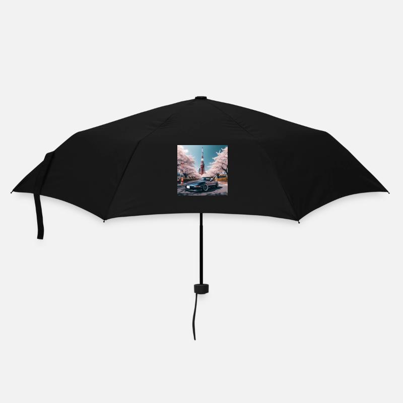 JDM Tower - Regenschirm (klein) - Schwarz