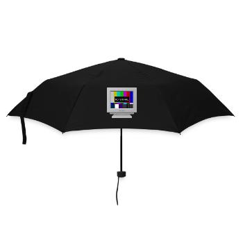 CRT design -No signal (bands) - Umbrella (small) - black - Front