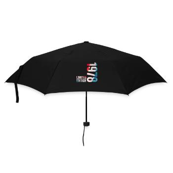 1978 Limited Edition Birthday Gift 1978 - Umbrella (small) - black - Front