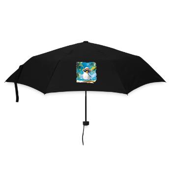 Holidays under palm trees: pure relaxation - Umbrella (small) - black - Front