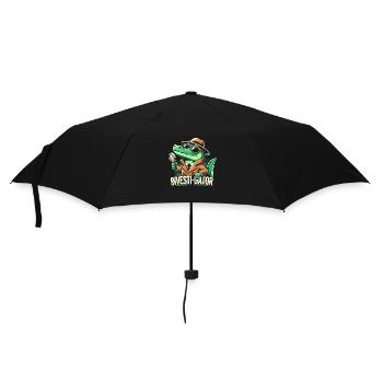 Investi-Gator - Funny Alligator Detective Design - Umbrella (small) - black - Front