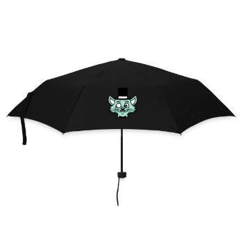 Sir Cat Gentleman Chapeau haut de forme Monocle Rich Gentleman - Parapluie standard - noir - Devant