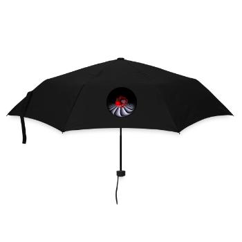 Design mit Fisheye-Kamera - Regenschirm (klein) - Schwarz - Vorne