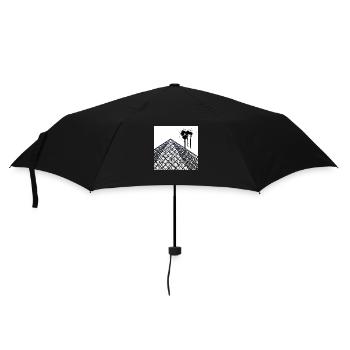 Geometric Paris Pyramid - Modern Abstract Design - Umbrella (small) - black - Front