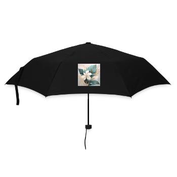 Elegant Tropical Botanical Design - Umbrella (small) - black - Front