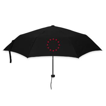Chemises étoiles : l’Europe, votre style - Parapluie standard - noir - Devant