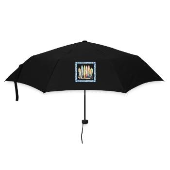 Surfen in den Hamptons - Regenschirm (klein) - Schwarz - Vorne